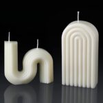 Bubble-cube and human-figure candles