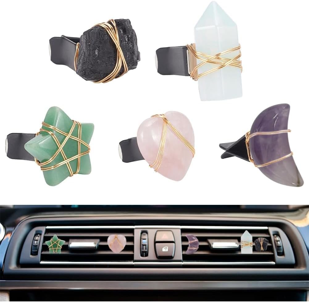 61EYMPoZo3L._AC_SL1001_.jpg Star and Gemstone Car Vent Clip - Image 1