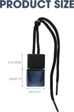 Black empty car air freshener bottle - Image 2