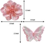 Butterfly & Flower Diffuser Stone Car Air Freshener Clip - Image 2