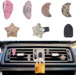 Star and Moon Natural Stone Car Vent Clip