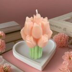 Heart-shaped scented candle