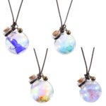 Colored Glass Car Perfume Hanging Bottle