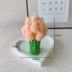 Heart-shaped scented candle - Image 2