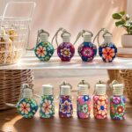 Diamond-shaped hanging car air freshener bottle - Image 2