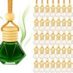 Diamond-shaped empty car air freshener bottle