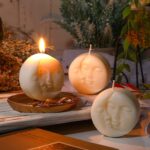 Flower-shaped candles