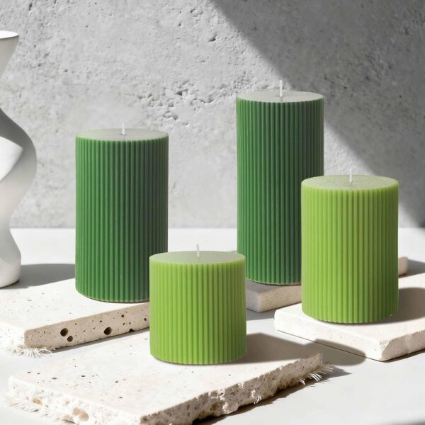 Faux-flame pillar candle