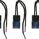Black empty car air freshener bottle