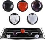 Colored Crystal Heart-Shaped Car Air Freshener Clip