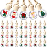 Christmas-themed empty car air freshener bottle
