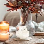 Sun and moon-shaped candles